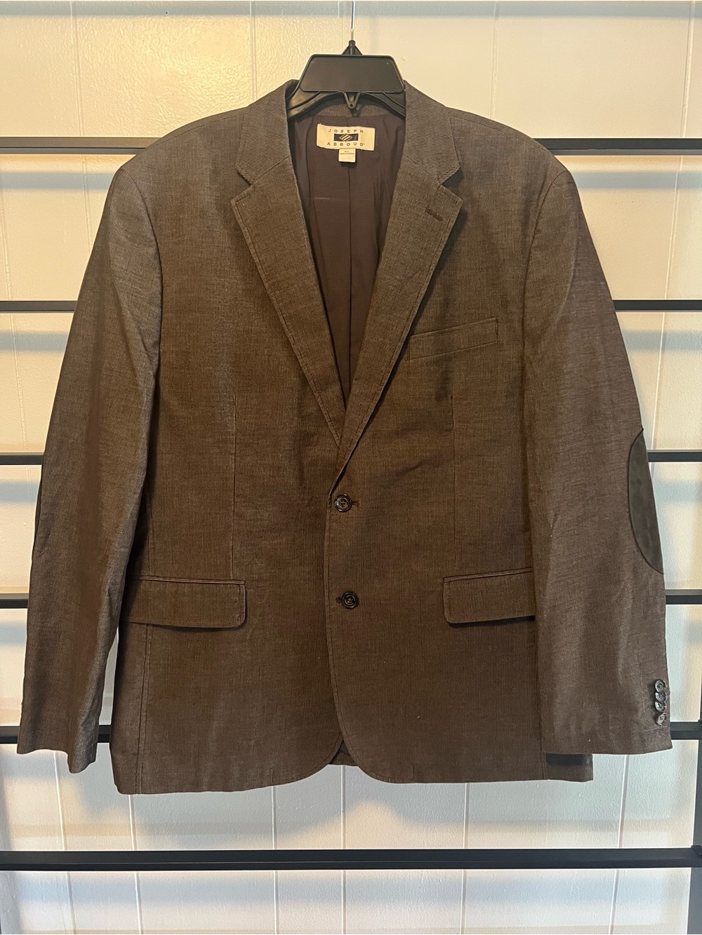 EUC Joseph Abboud Dark Brown Sport Coat with Elbow Patches, XL, C